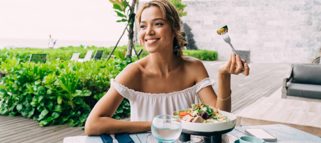 Koolhydraatarm eten op het terras: TIPS!